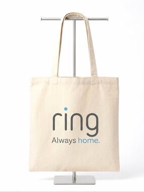 Ring Always Home Ivory Canvas Eco Reusable Tote Bag